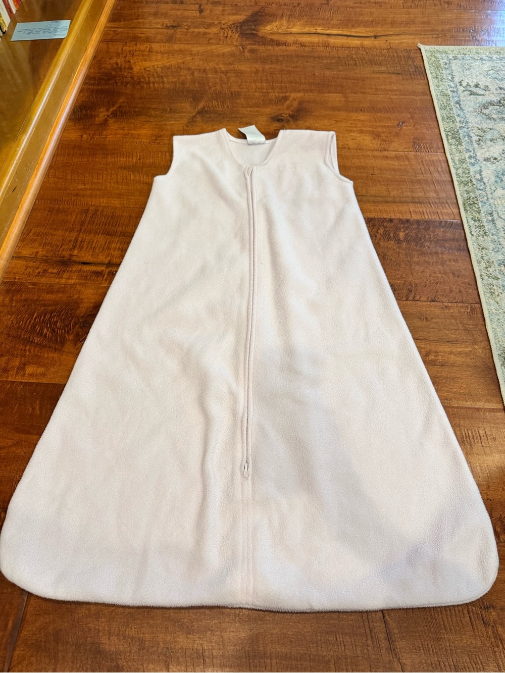 Halo Light Pink Fleece Sleeveless Zip-Front Sleep Sack-XL